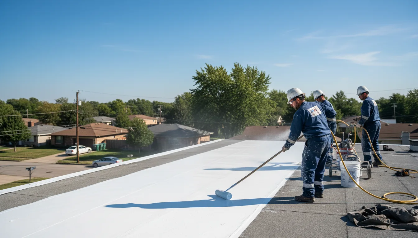 Commercial roof coating in Kendall, KS near me